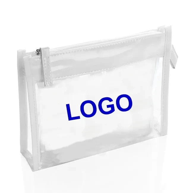 Clear PVC White Trim Bag 1