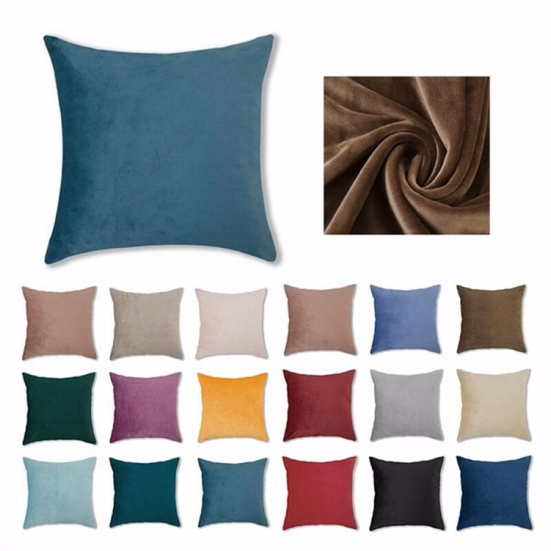 Velvet Throw Pillowcase