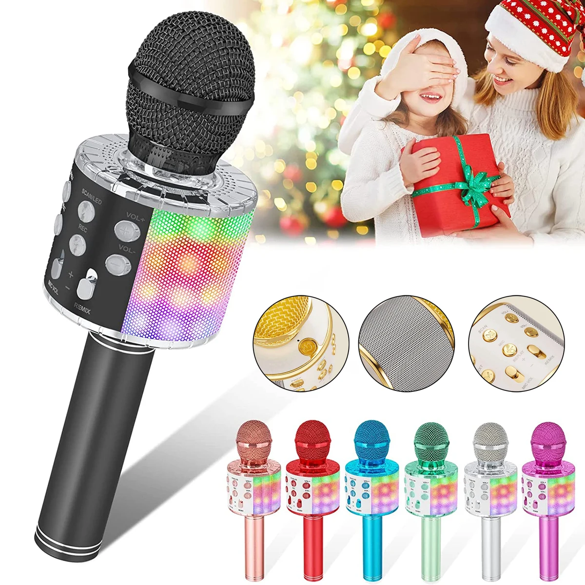 Bluetooth Wireless Karaoke Microphones 1
