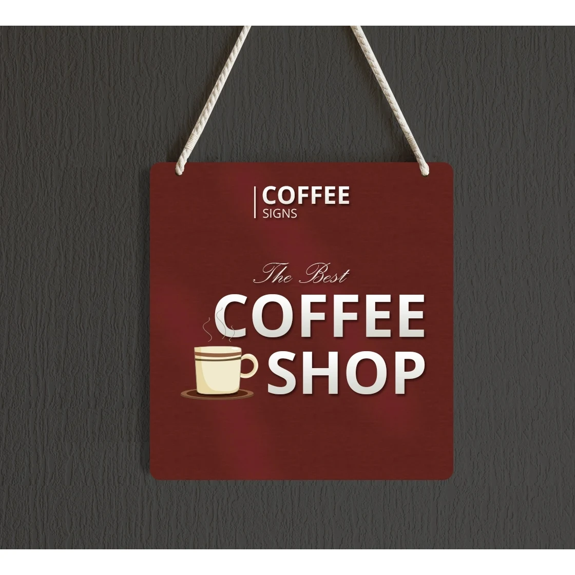 Reflective Coffee Signs - 1ft x1ft 1