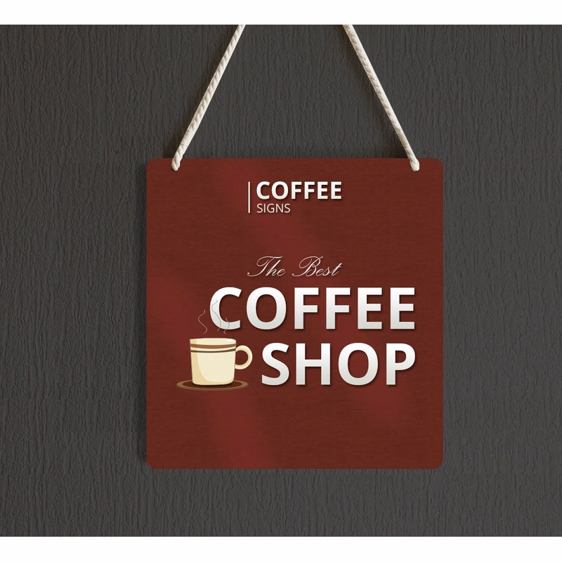 Reflective Coffee Signs - 1ft x1ft