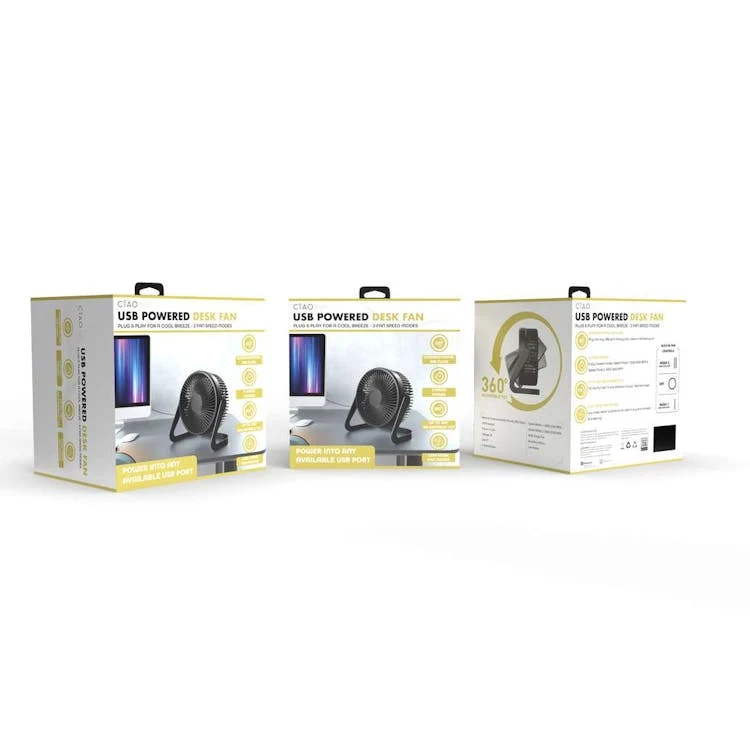 USB Powered Desk Fans - 6" 1