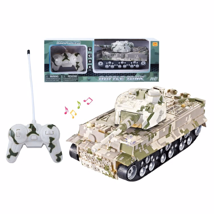 Toy Battle Tanks - Remote Controlled Camouflage 11"