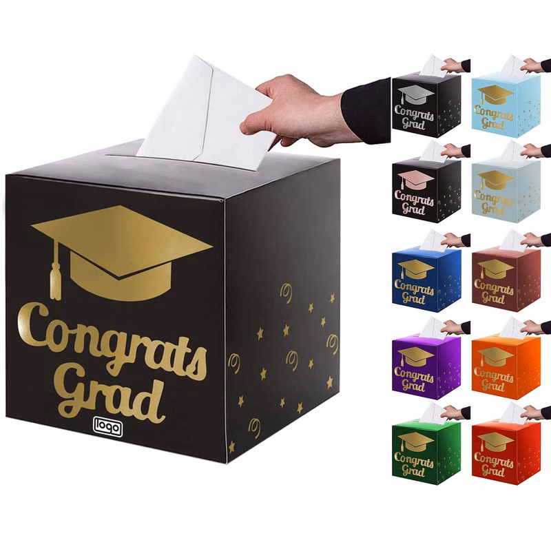 Foldable Cardboard Decoration Box for Graduation Party