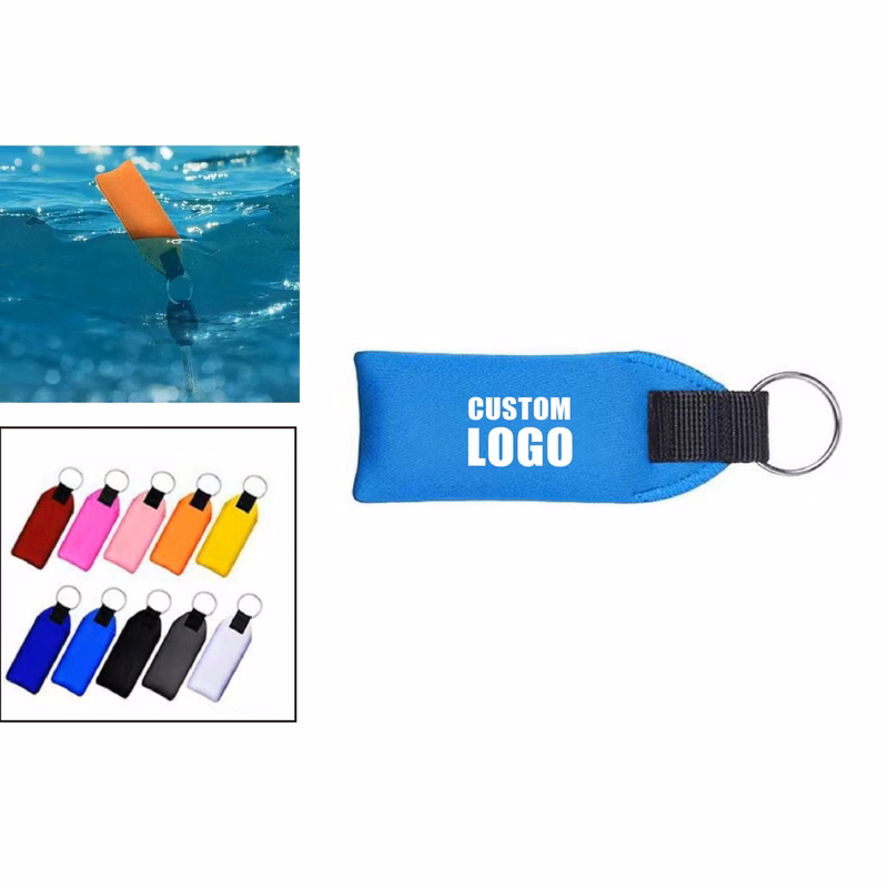 MOQ 10 pcs Neoprene Floating Keychain