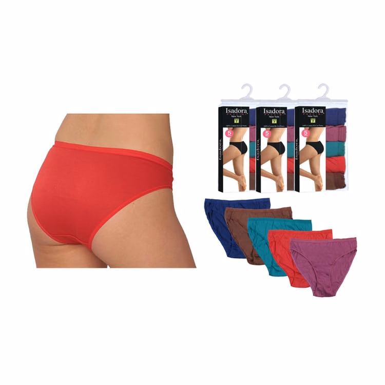 Women's Hi-Cut Briefs - Jewel Tones 5 Pack Sizes 5-7