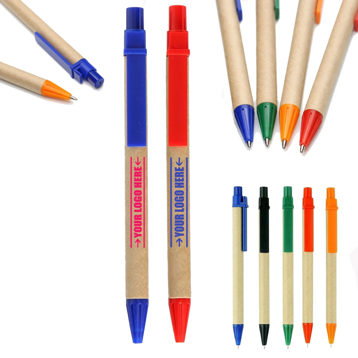 Environmentally Friendly Kraft Paper Ballpoint Pen 1