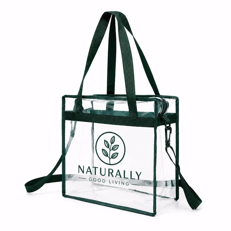 Clear Zippered Safety Tote Bags