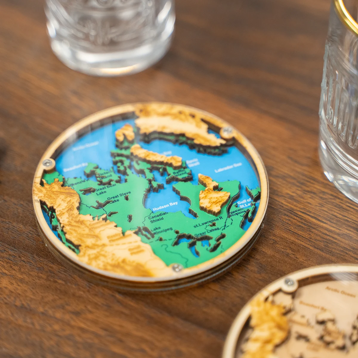 Layered Wood Coaster 1