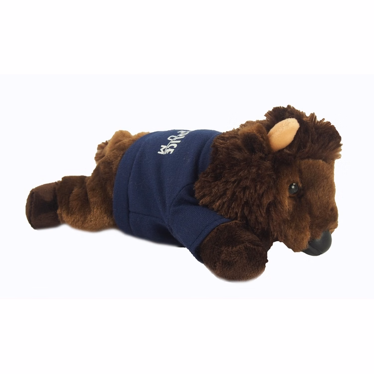 8" Plains Bison with T-shirt and One Color Imprint