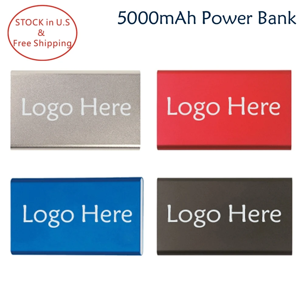 Quick Ship 5000mAh Aluminum Portable Power Bank Charger 1