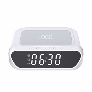 Snooze Clock With Alarm / Wireless Charger
