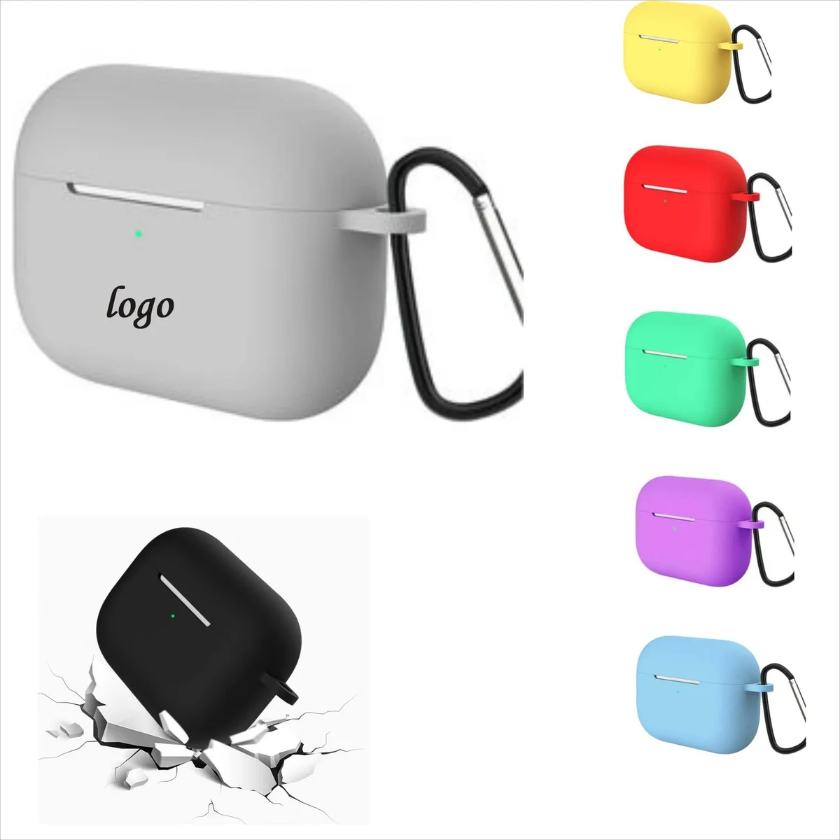 Shockproof Silicone Earphone Case Cover For AirPods Pro3 1
