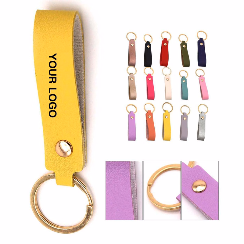 Leather Keychain for Car Home and Office Keys