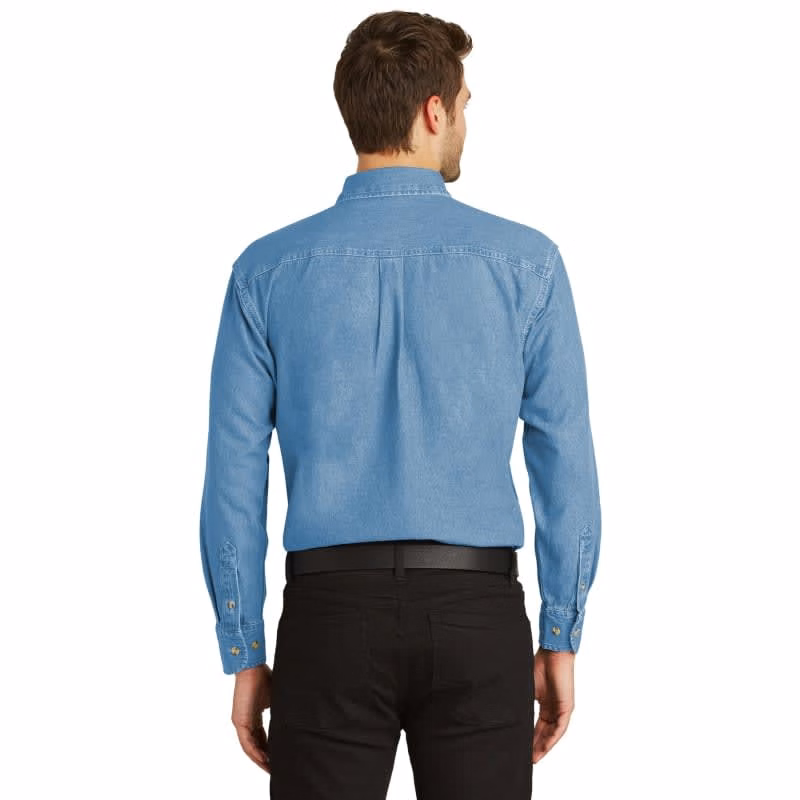 Port Authority Tall Long Sleeve Denim Shirt.