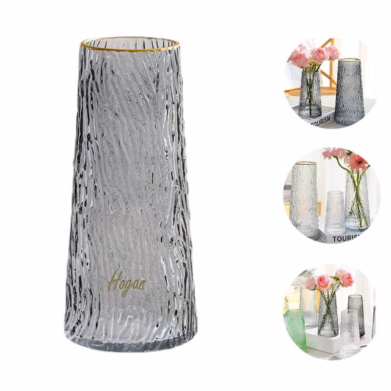 Embossed Glass Vase