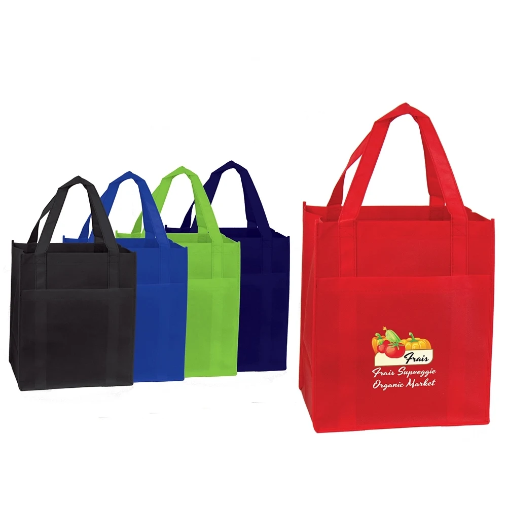 Non Woven Pocket Shopper Tote 1