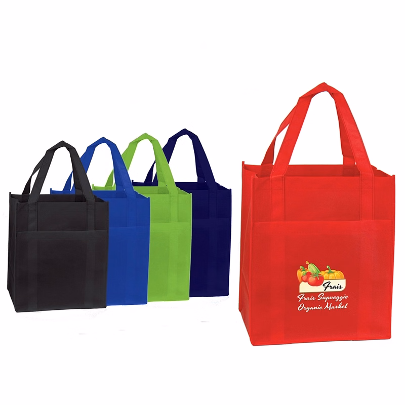 Non Woven Pocket Shopper Tote