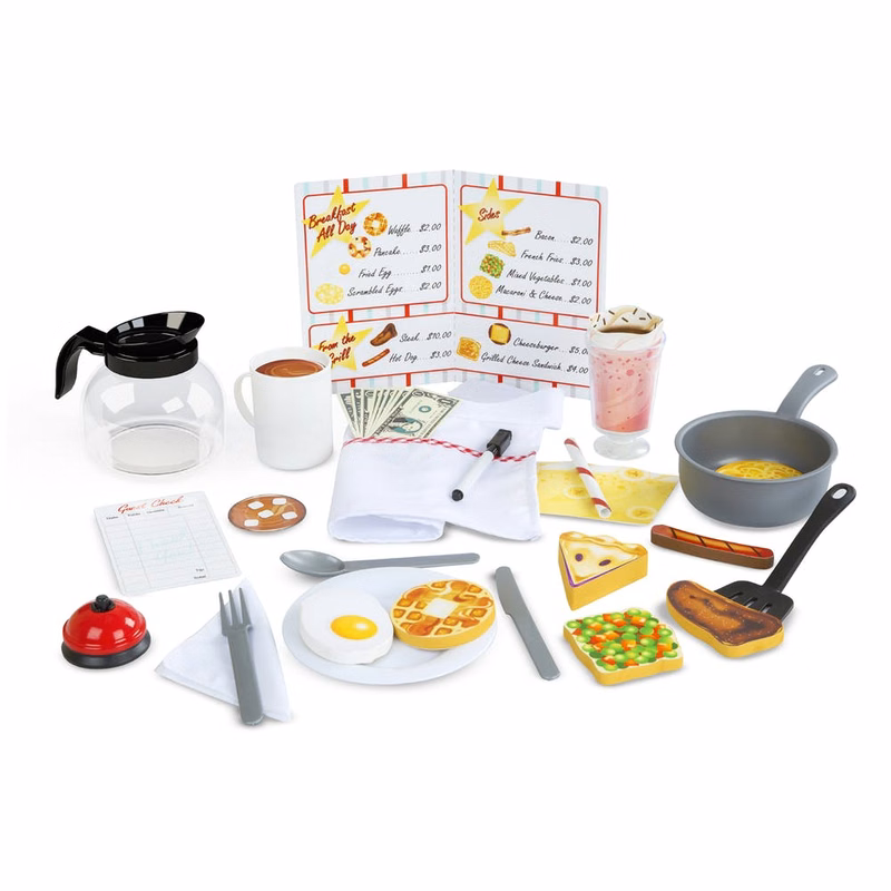 Melissa & Doug Restaurant Playsets - 4 Colors Ages 3+ 13" x 10"