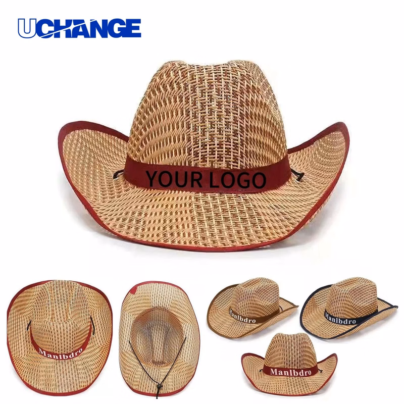 Wide Brim Straw Hat Headwear for Beach Use