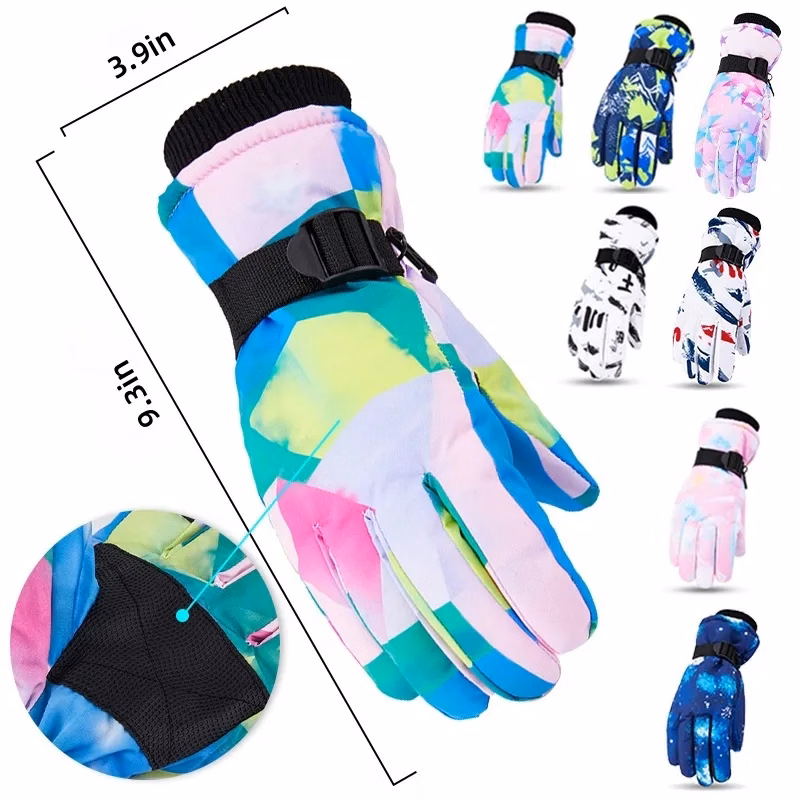 Youth Winter Ski Gloves, Fleece-Lined And Cold-Resistant