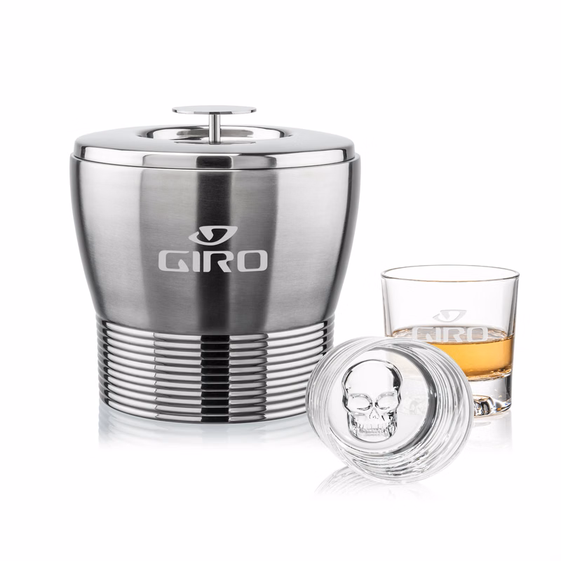 Genoa Ice Bucket & Delrina Skull On-the-Rocks Set