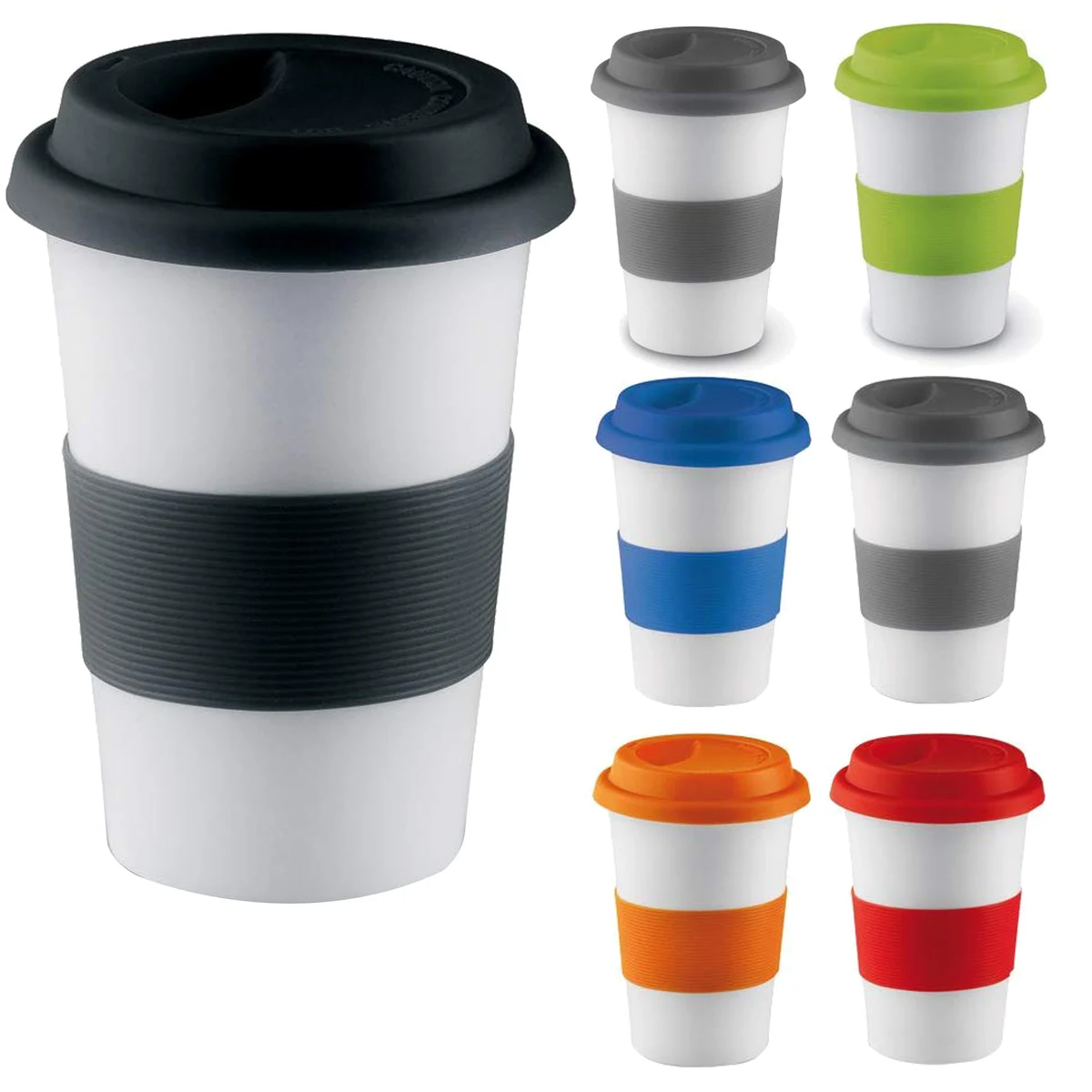 Ceramic Travel Mug with Silicone Lid 1