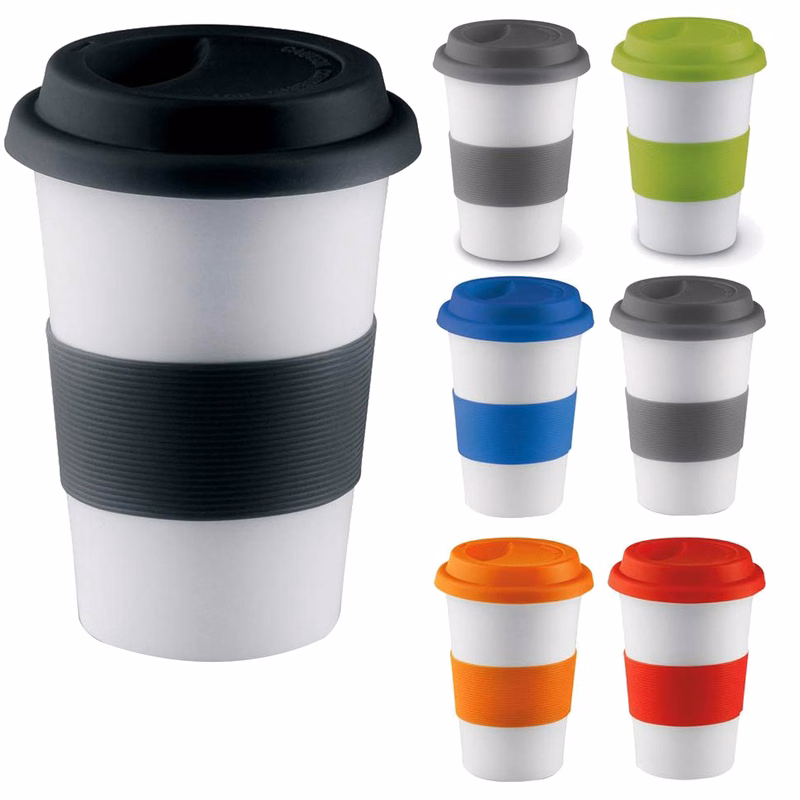 Ceramic Travel Mug with Silicone Lid