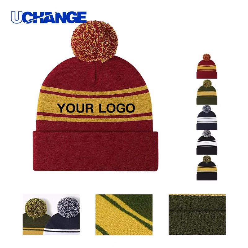Youth Knit Beanie Headwear with Jacquard Imprint