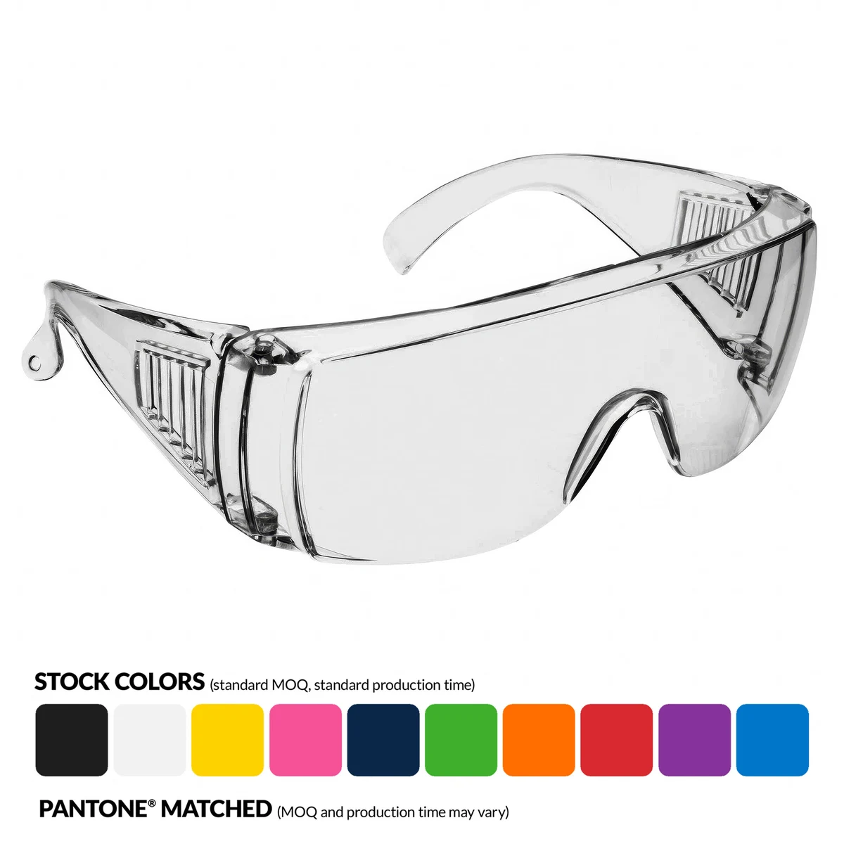 Clear Safety Glasses w/ Side Shields- BLANKS ONLY*Not intended for medical use 1
