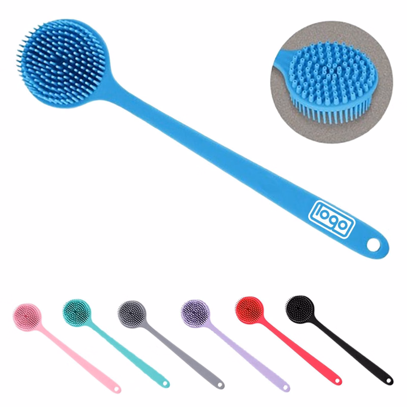 Long Handled Silicone Bath Scrub Brush