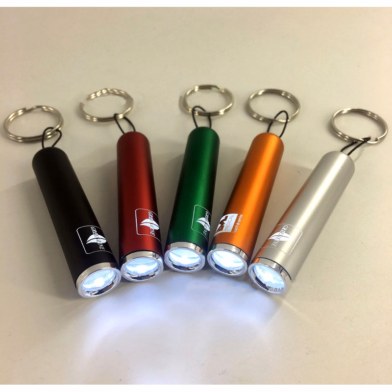 Flashlight with logo light up