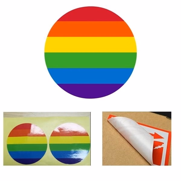 2 1/2 Inch Rainbow Sticker