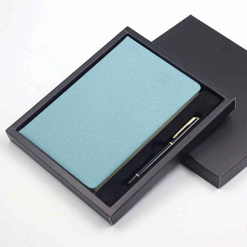 A5 Leather Notebook With Pen Gift Set