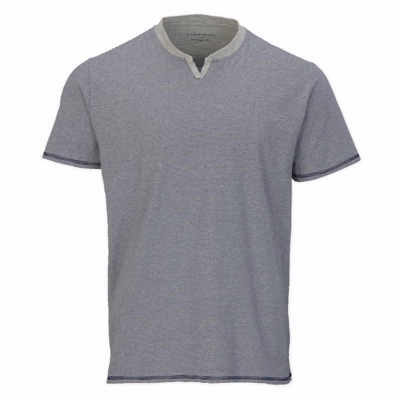 BOXERCRAFT STRIPED V-NOTCH TEE
