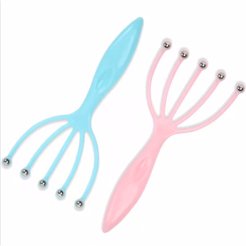 Handy Scalp Massagers with Small Steel Beads
