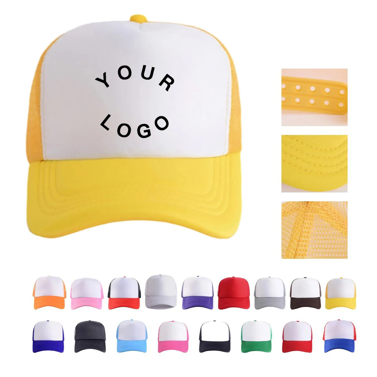 Polyester Mesh Back Trucker Cap with Foam Front 1