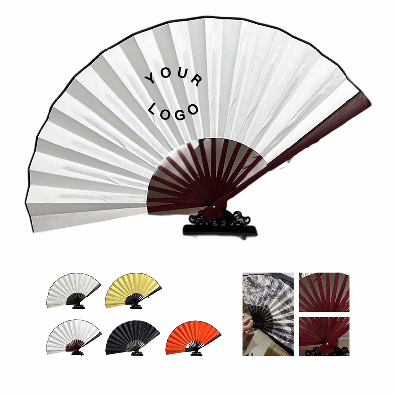 Lightweight Bamboo Silk Fan for Summer Parties and Gifts