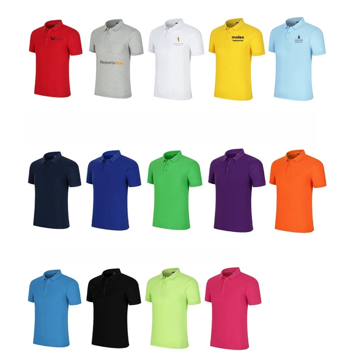 Summer Cotton Polo Shirt With Collar 1
