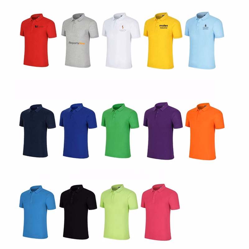 Summer Cotton Polo Shirt With Collar