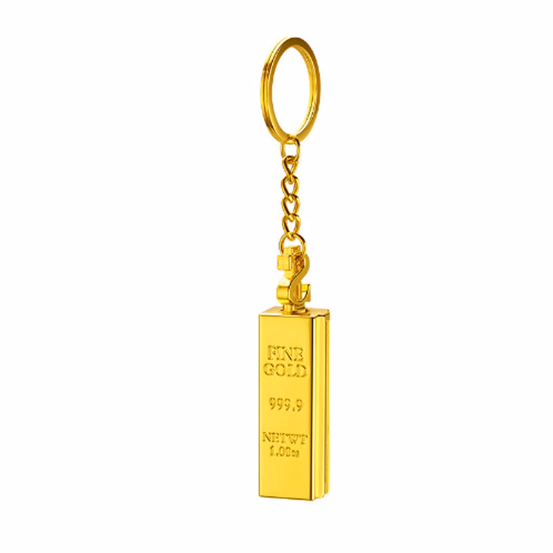 Gold Bar Keychain