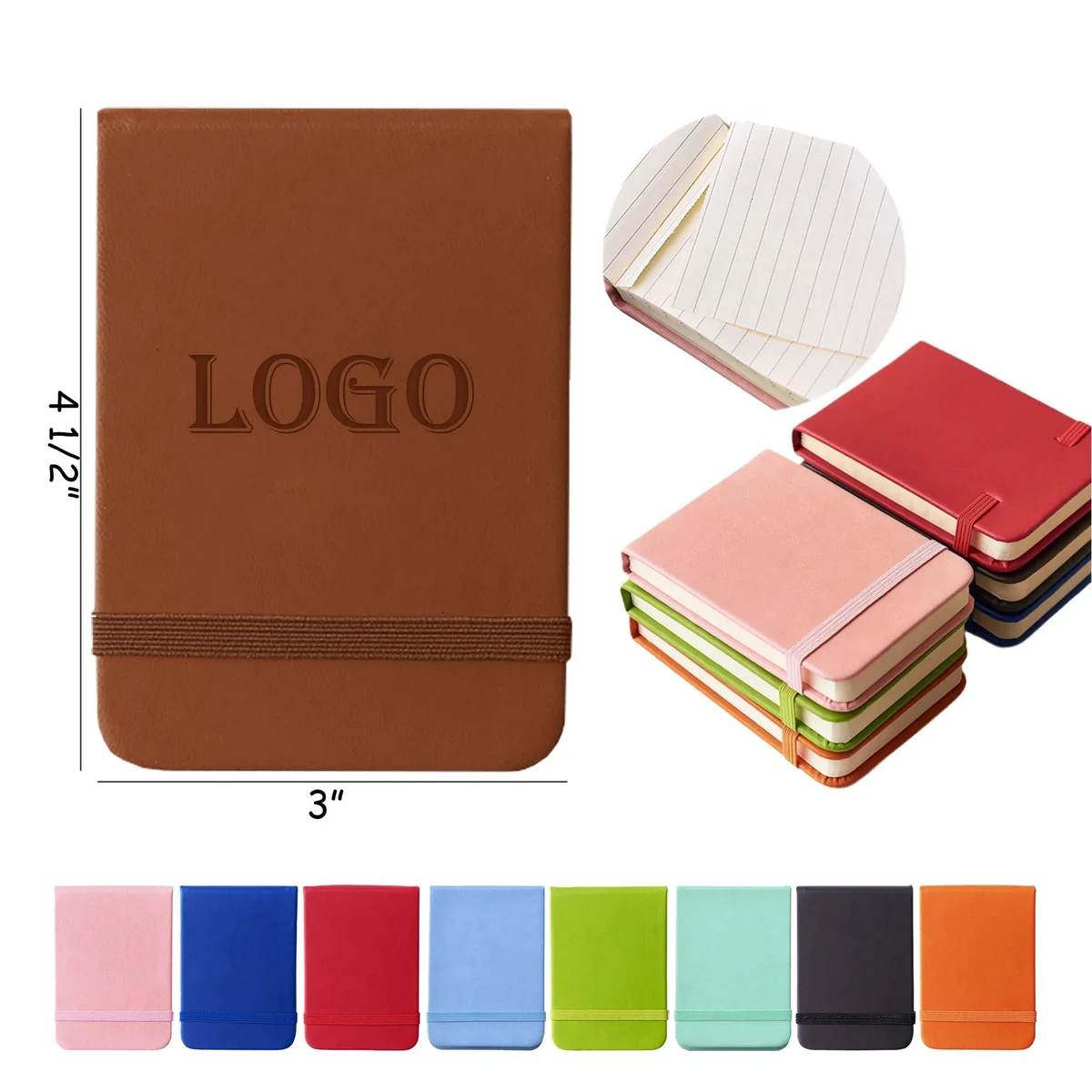 Leather Cover Pocket Notebook 1
