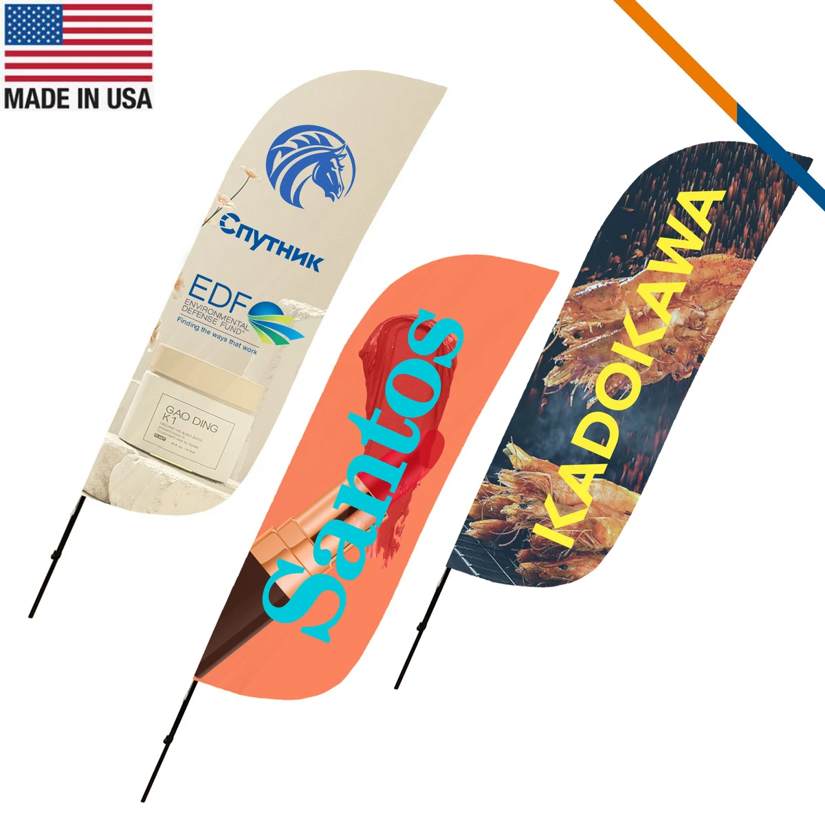 10' Gerro Double-Sided Feather Flag 1