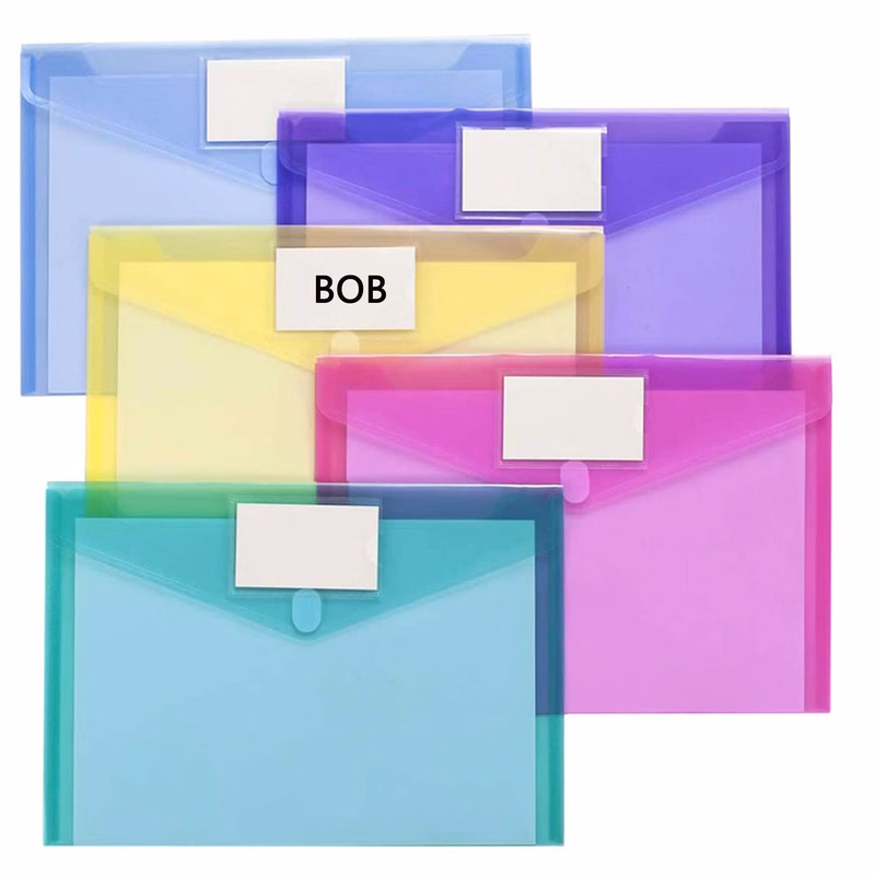 Transparent Waterproof A4 Velcro File Bag