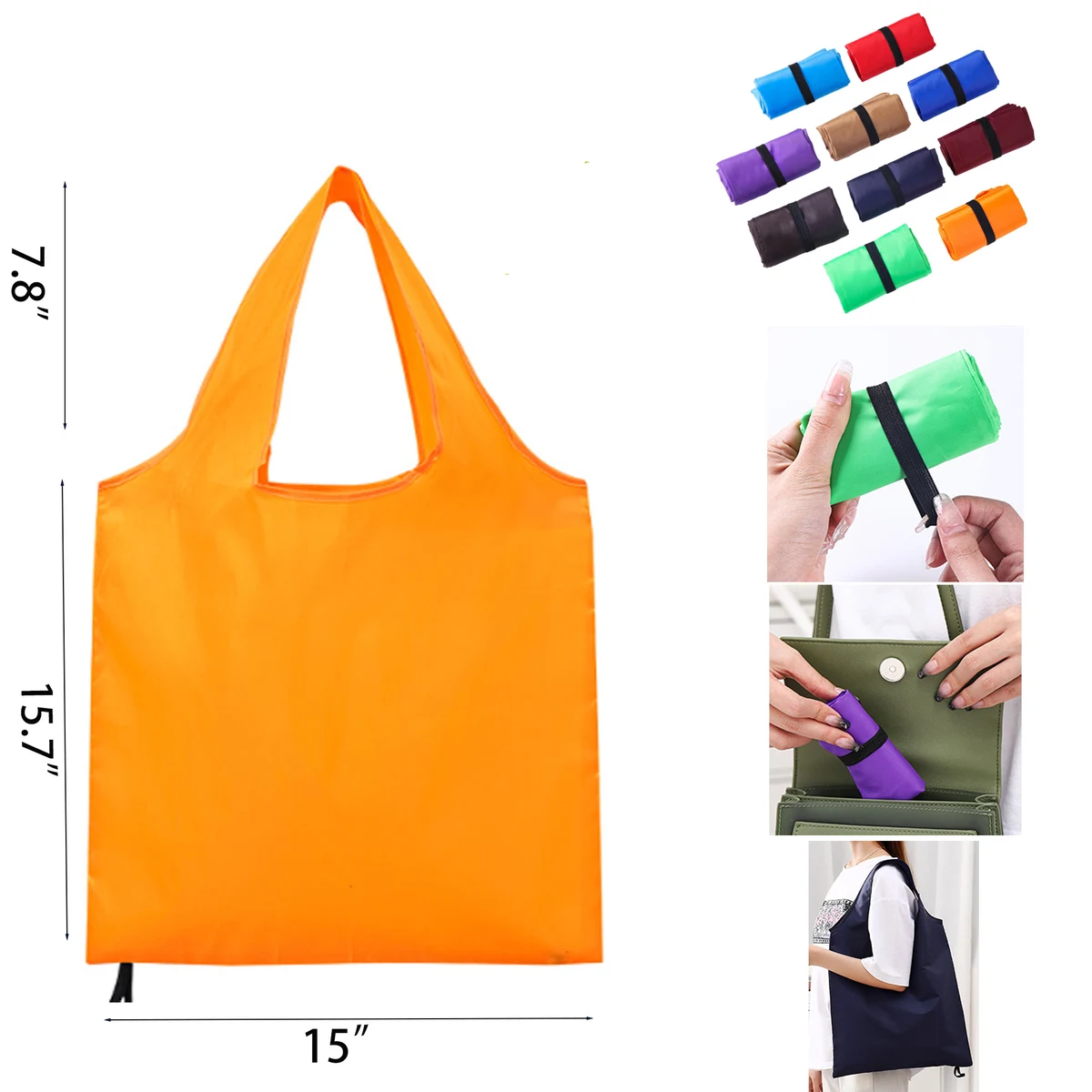 Reusable Folding Shopping Tote Bag 1