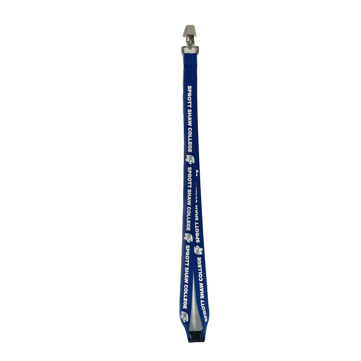 Polyester lanyard with hook and safety clip 1