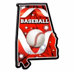 Plaque: Alabama State 8" , MDF 3/8 thick Wood,