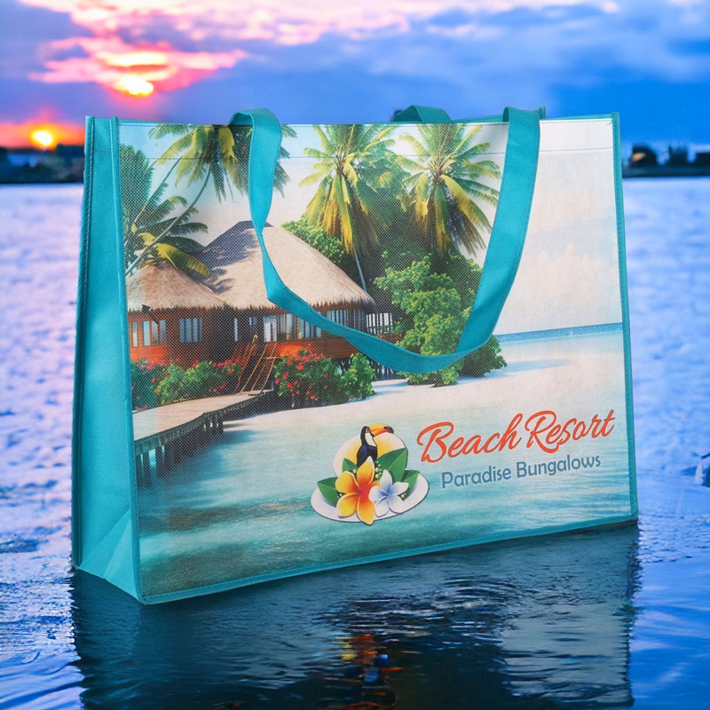 Sublimated Large Non-Woven Shopping Tote Bag