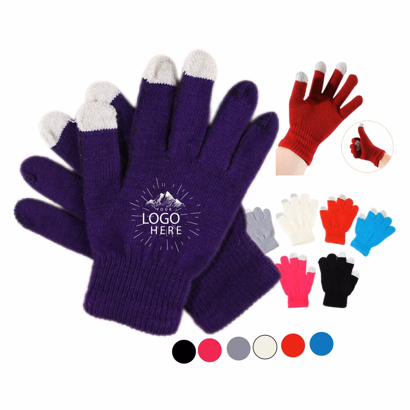 Polyester Winter Touch Screen Gloves
