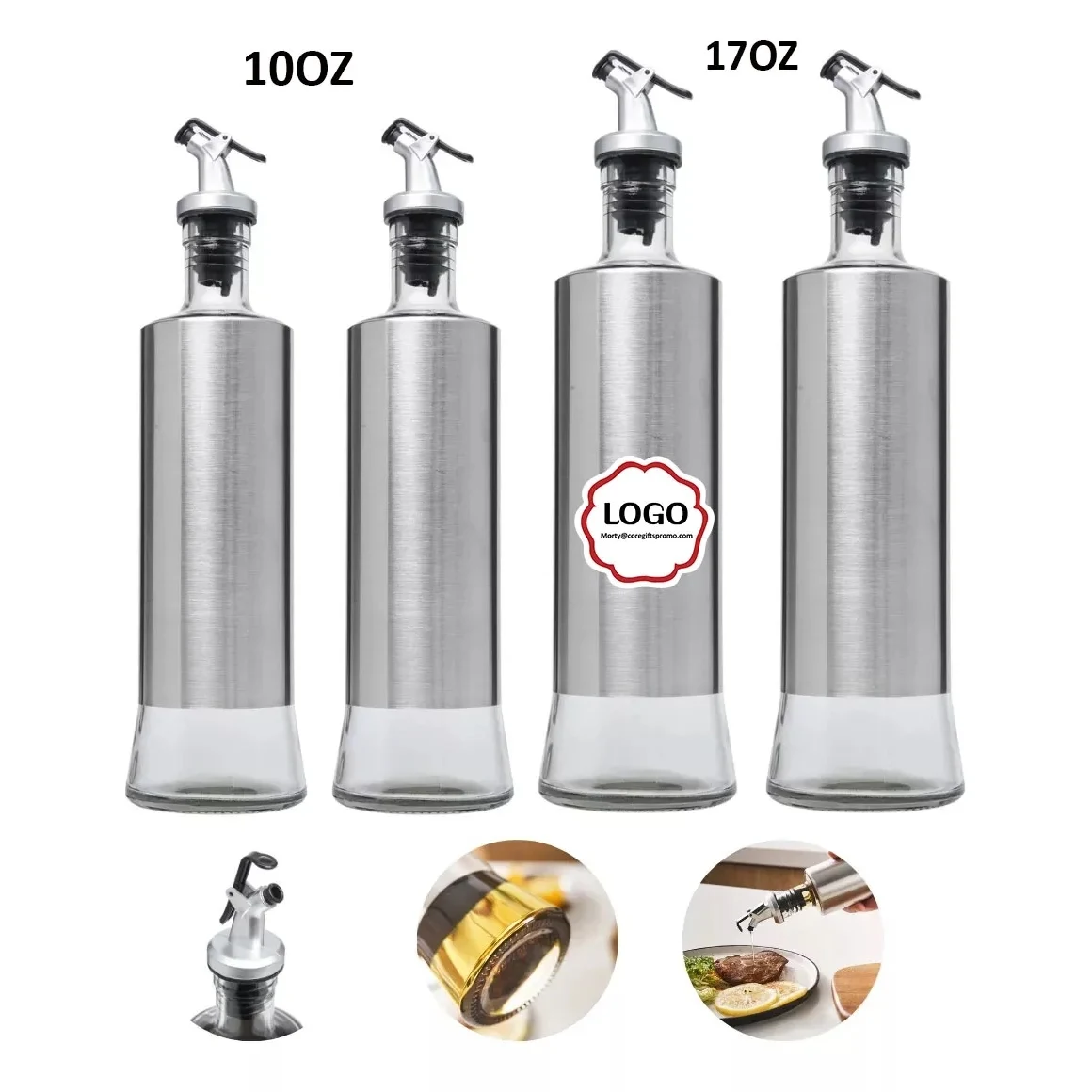 17 Oz Olive Oil Dispenser Bottle For Kitchen 1